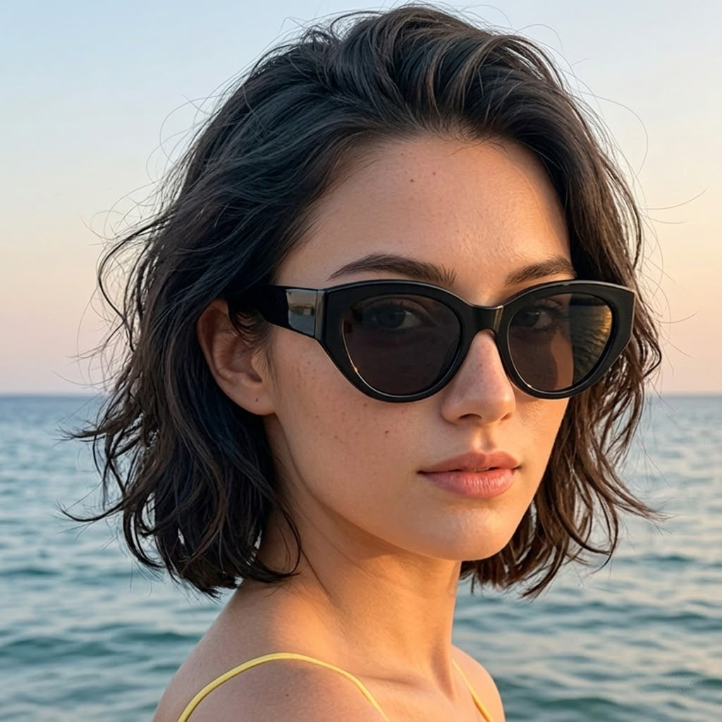 Travel Accessories Unisex - Women Men Classic Cat-Eye Polarized Sunglasses