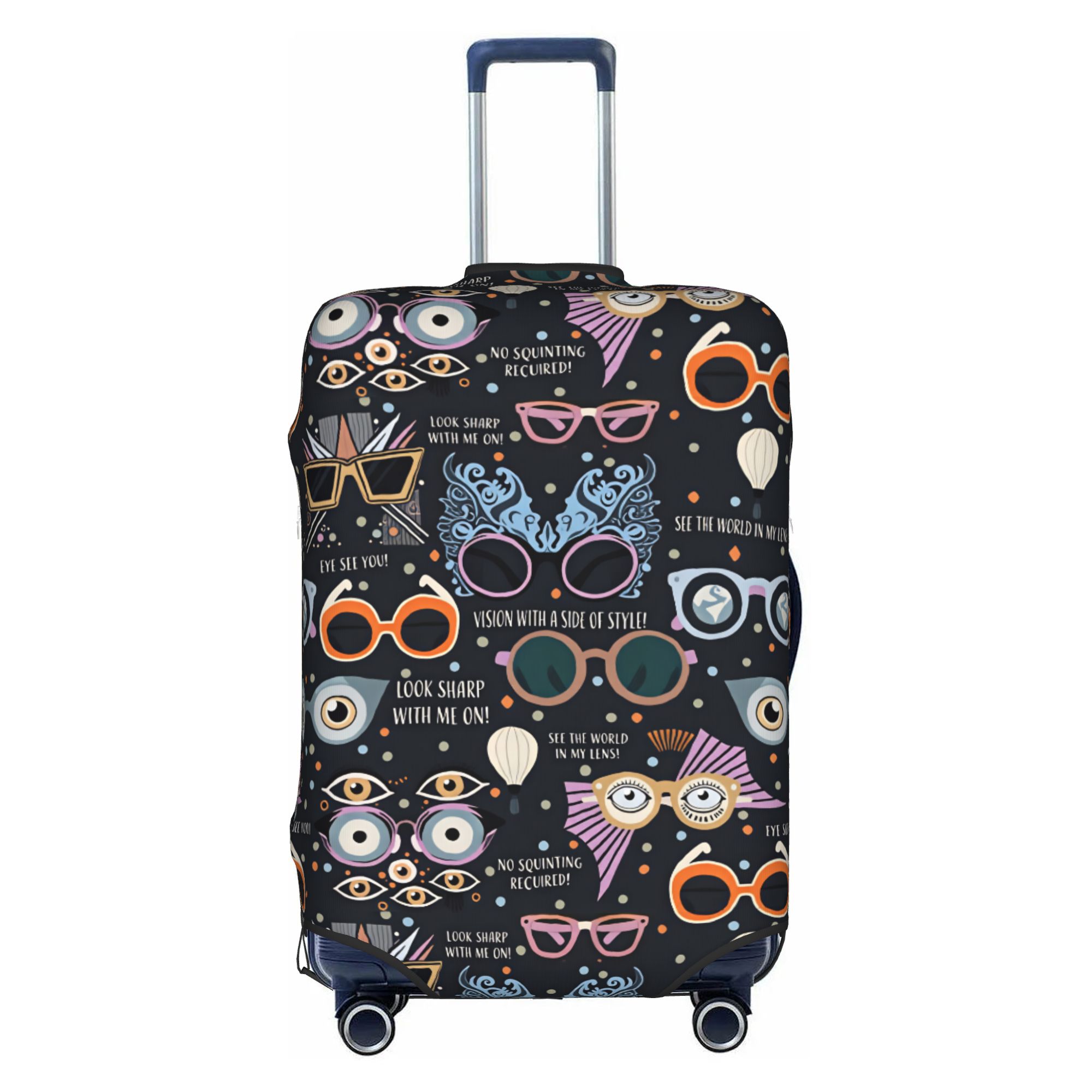 Quirky Travel Accessories - Whimsical Sunglasses Quirky Eyewear Luggage Cover