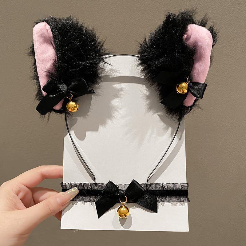 Plush Cat Ear Headband for Wom - Quirky Travel Accessories 评论和价格