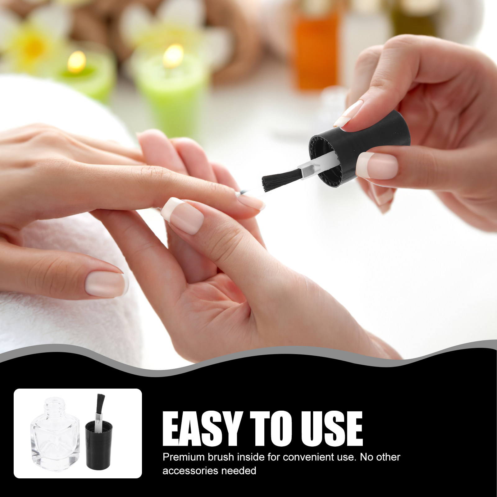 5Pcs 5ml Empty Nail Polish Bot - Travel Accessories You Need 评论和价格