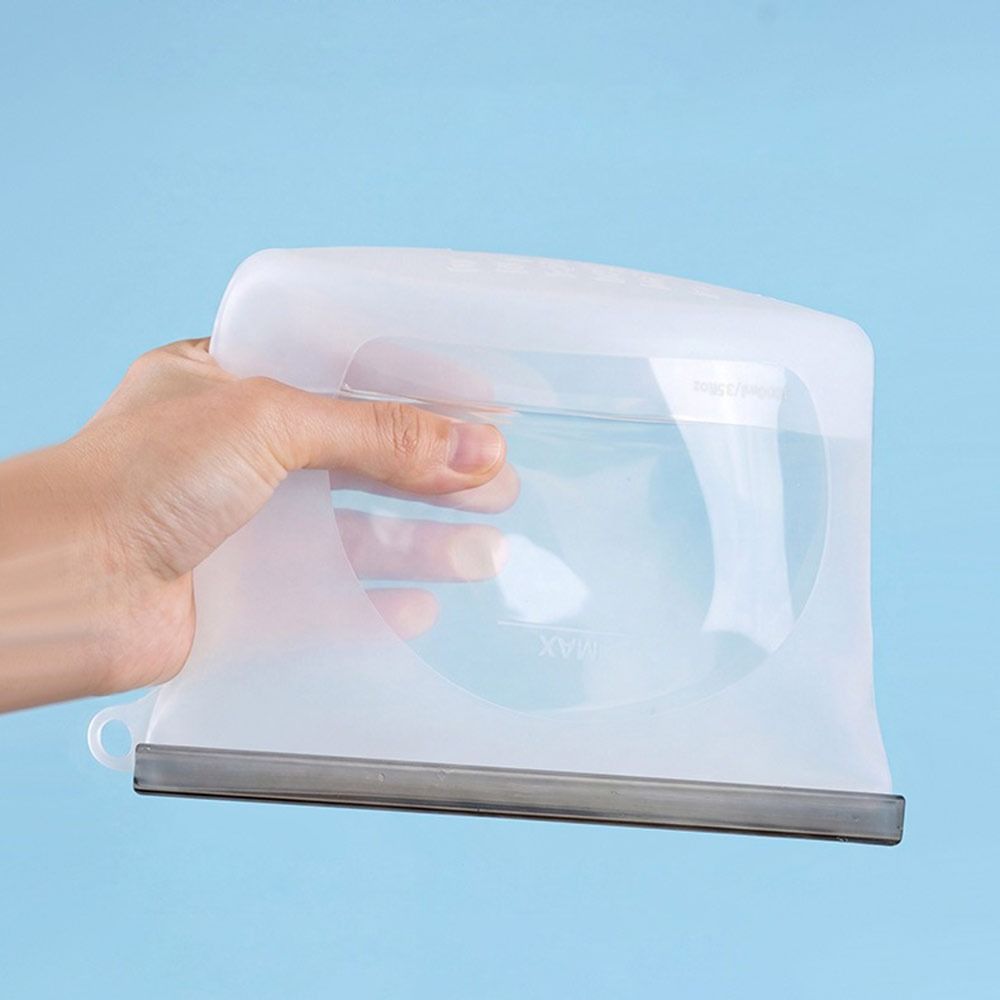 Silicone Food Preservation Bag - Reusable Zip Bag 评论和价格