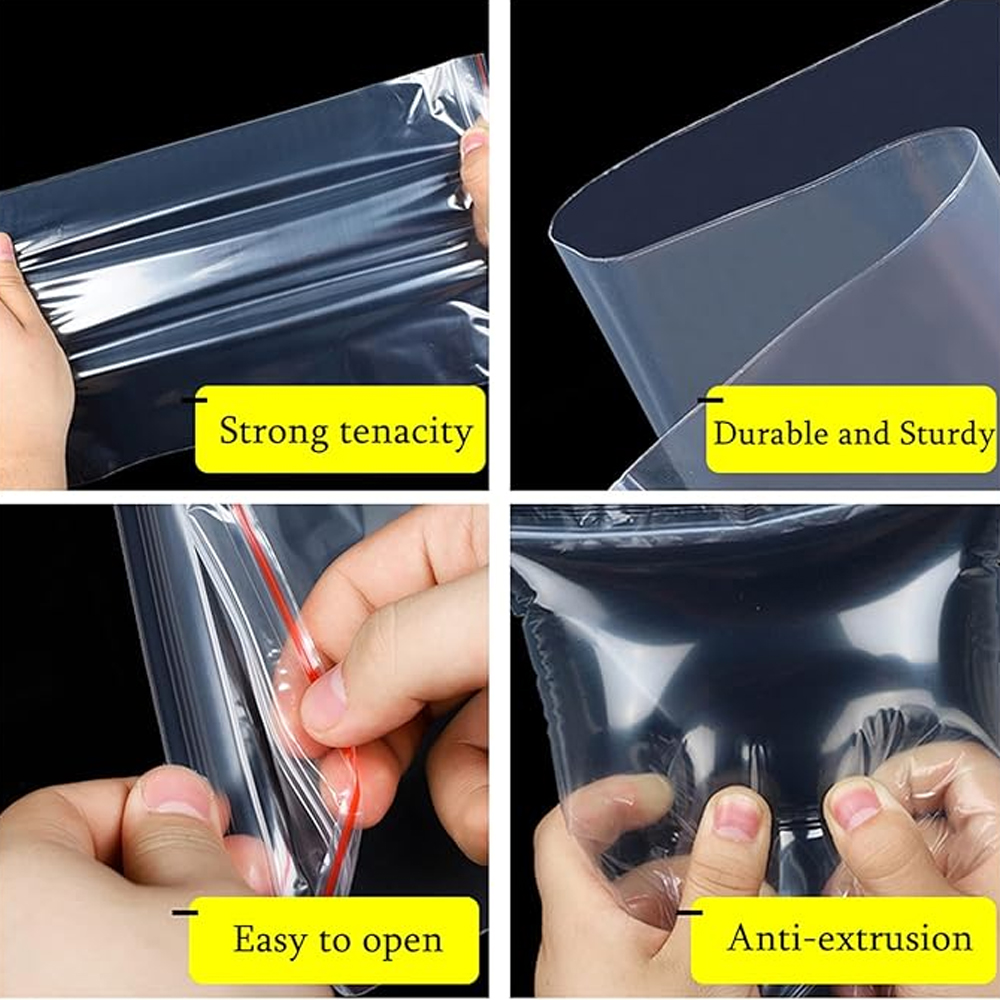 100-1000Pcs Small Zip Lock Pla - Reusable Zip Bag 评论和价格