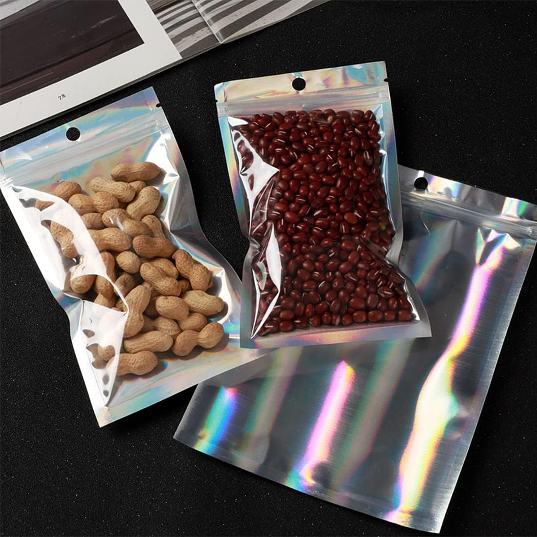 50/10PCS Laser Sealing Bags Pl - Reusable Zip Bag 评论和价格