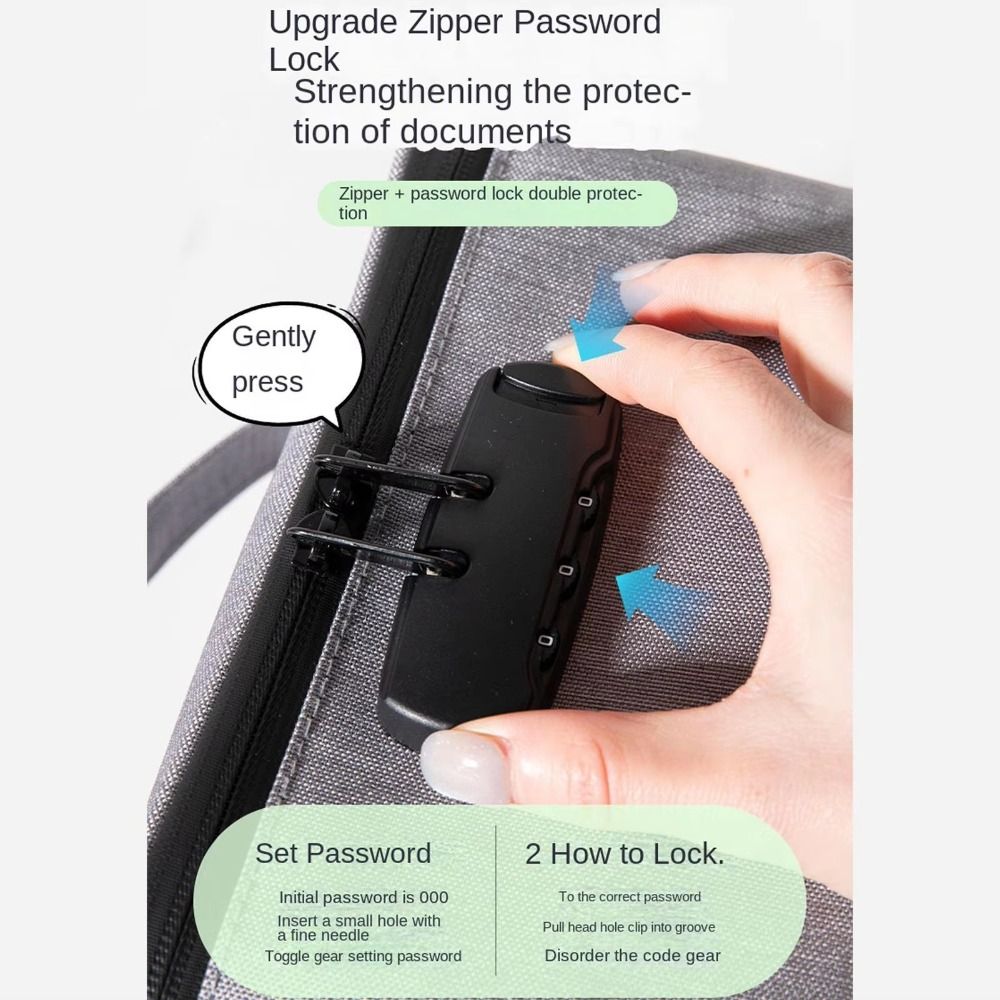 Oxford Fabric Password Lock Ba - Reusable Zip Bag 评论和价格