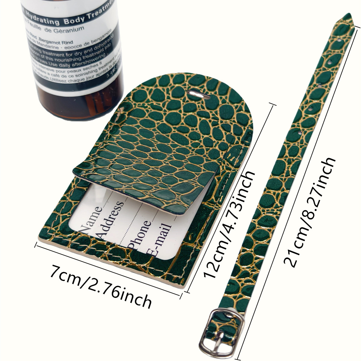 Crocodile Embossed Gold/Silver - Travel Accessories Name 评论和价格
