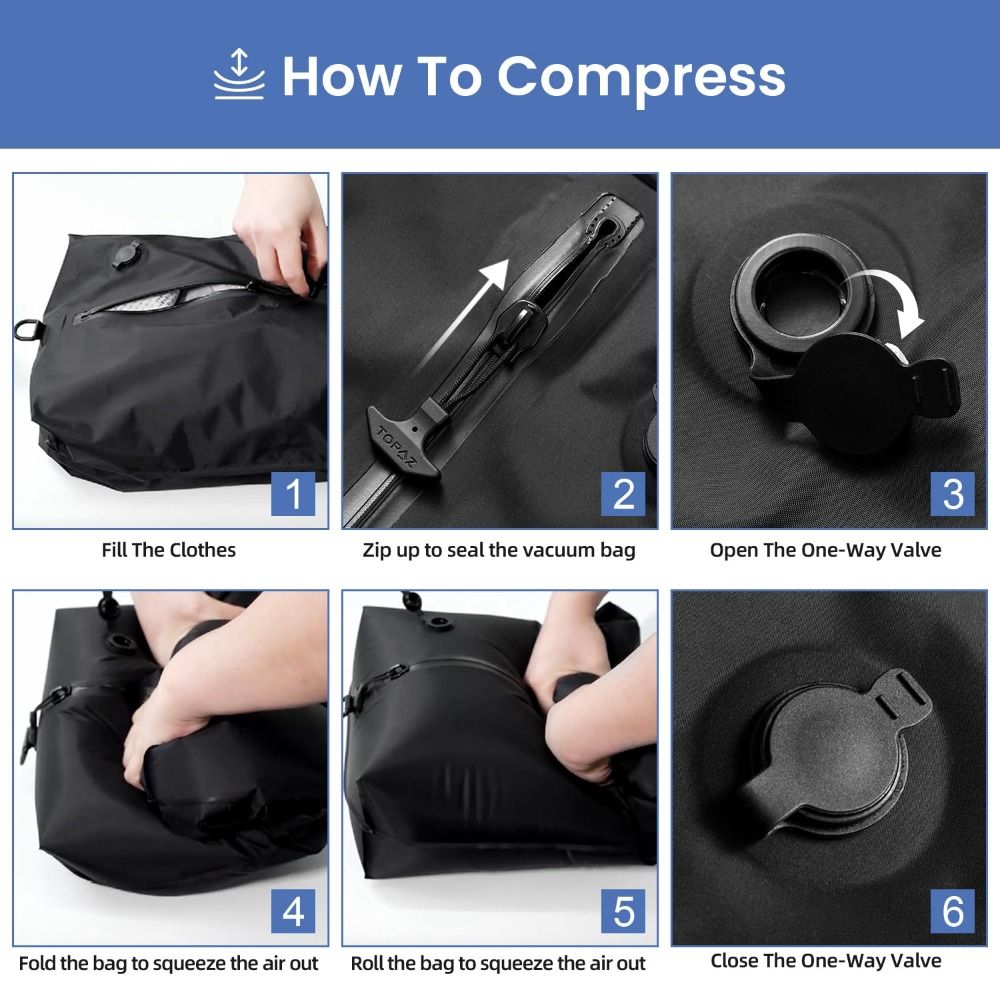 Reusable Vacuum Bags for Trave - Compression Bag Vacuum 评论和价格