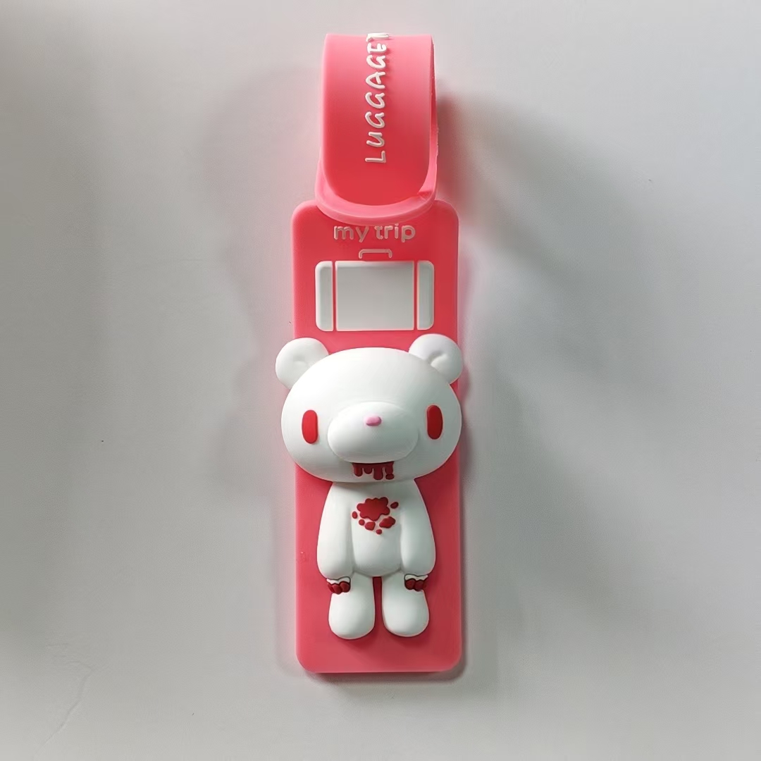 Cute Cartoon Bear Silicone Lug - Travel Accessories Name 评论和价格