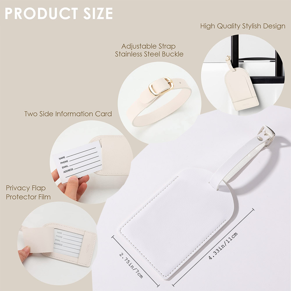 Personalised Pu Leather Luggag - Travel Accessories Name 评论和价格