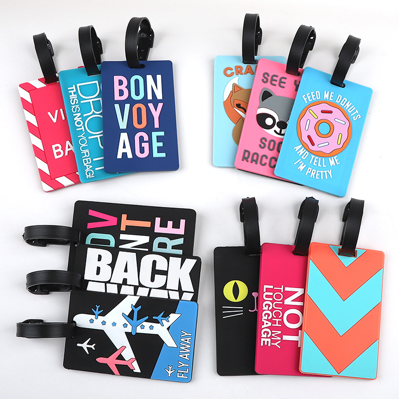 1pc Cartoon Animal PVC Luggage - Travel Accessories Name 评论和价格