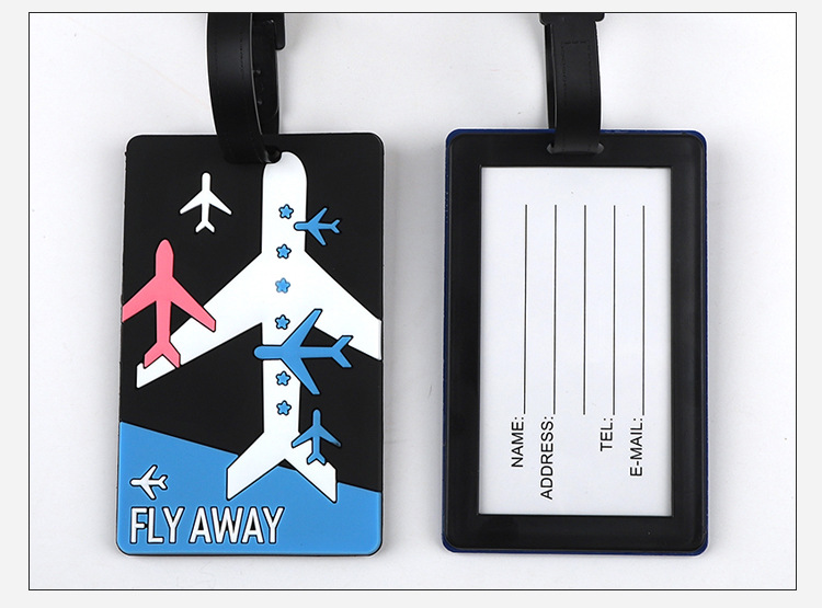1pc Cartoon Animal PVC Luggage - Travel Accessories Name 评论和价格