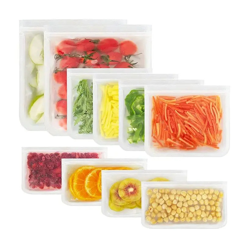 Silicone Food Storage Containe - Reusable Zip Bag 评论和价格