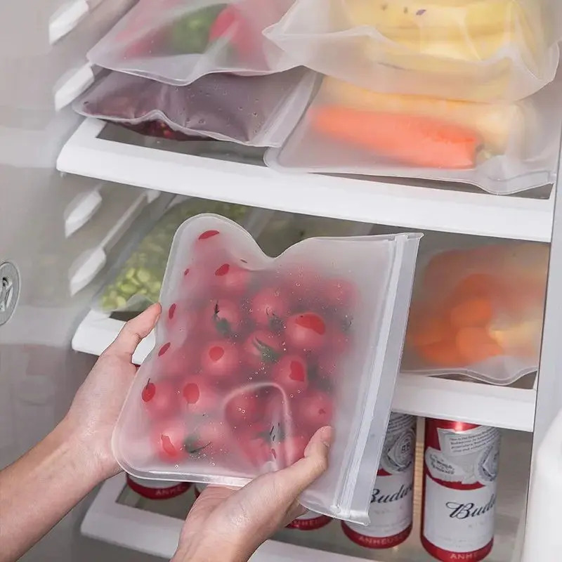 Silicone Food Storage Containe - Reusable Zip Bag 评论和价格