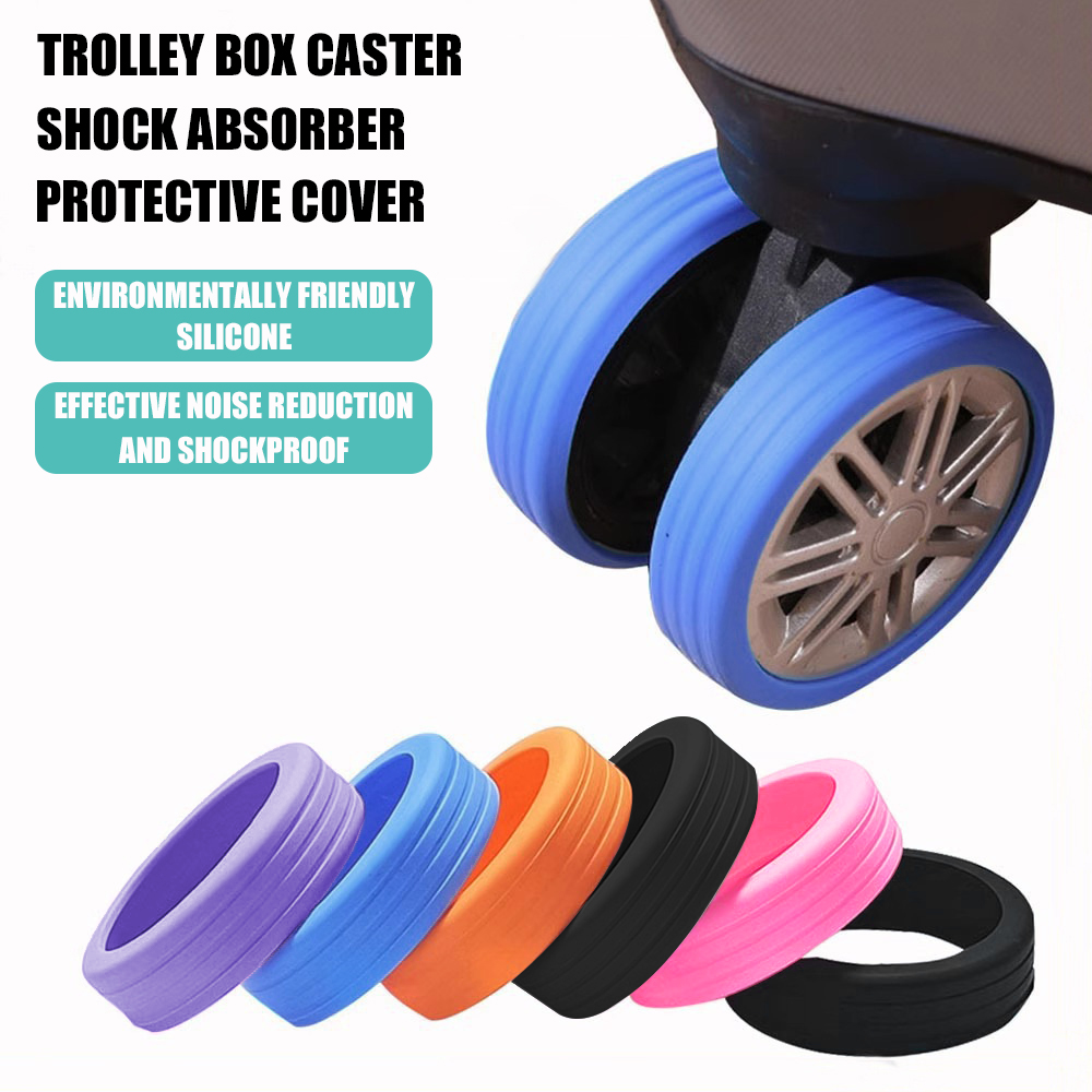 8PCS Luggage Caster Silicone P - Travel Accessories You Need 评论和价格