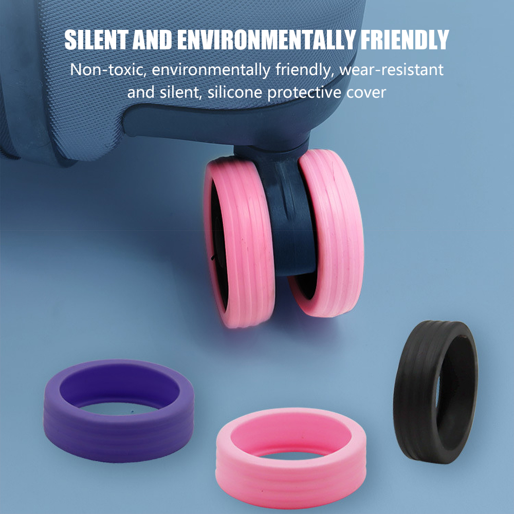 8PCS Luggage Caster Silicone P - Travel Accessories You Need 评论和价格
