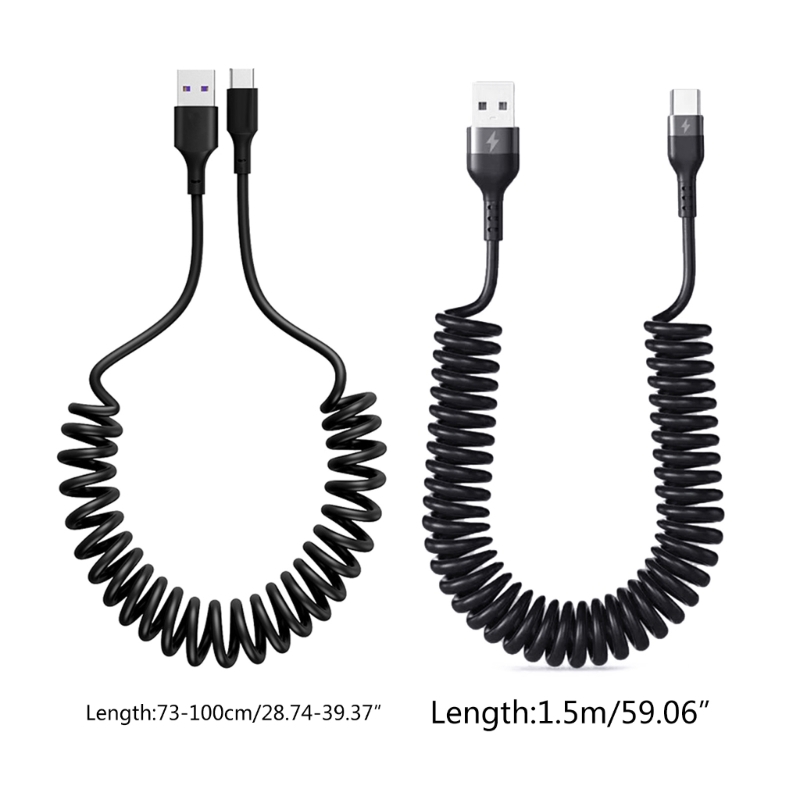 Curly USB A to USB C Fast Cord - Travel Accessories Inc 评论和价格