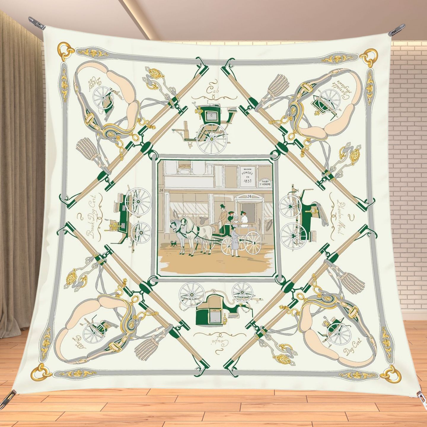 90cm Twill Silk Like Square Sc - Travel Accessories Unisex 评论和价格