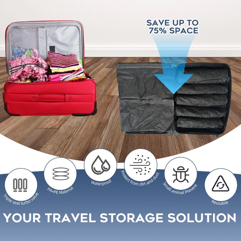 New Reusable Hand Roll Vacuum  - Compression Bag Vacuum 评论和价格
