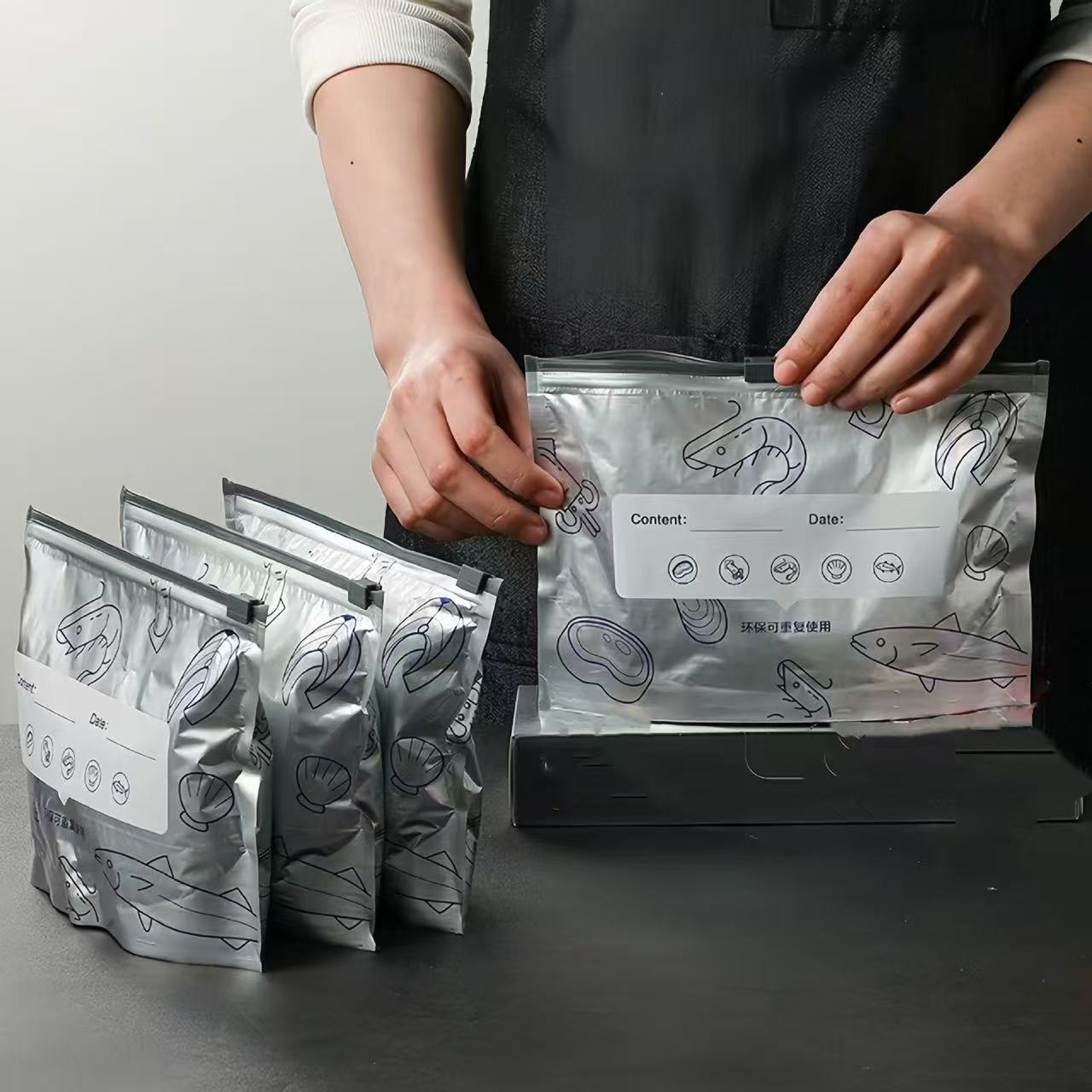 ​Reusable Aluminum Foil Freeze - Reusable Zip Bag 评论和价格