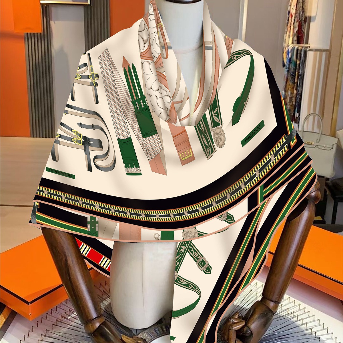 Faux Silk Wool Warm Scarf Wome - Travel Accessories Unisex 评论和价格