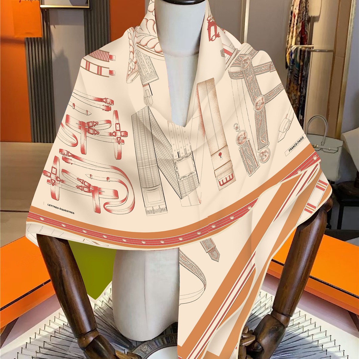 Faux Silk Wool Warm Scarf Wome - Travel Accessories Unisex 评论和价格