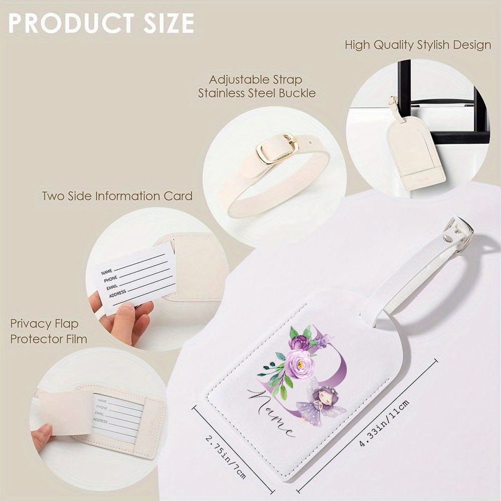 Personalized PU Luggage Tag, F - Travel Accessories Name 评论和价格