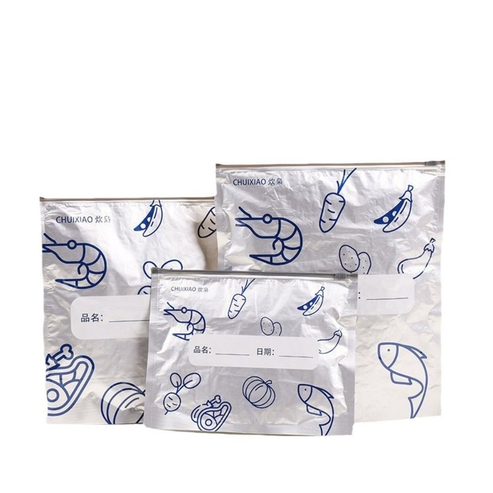 10Pcs/Bag Large Capacity Alumi - Reusable Zip Bag 评论和价格