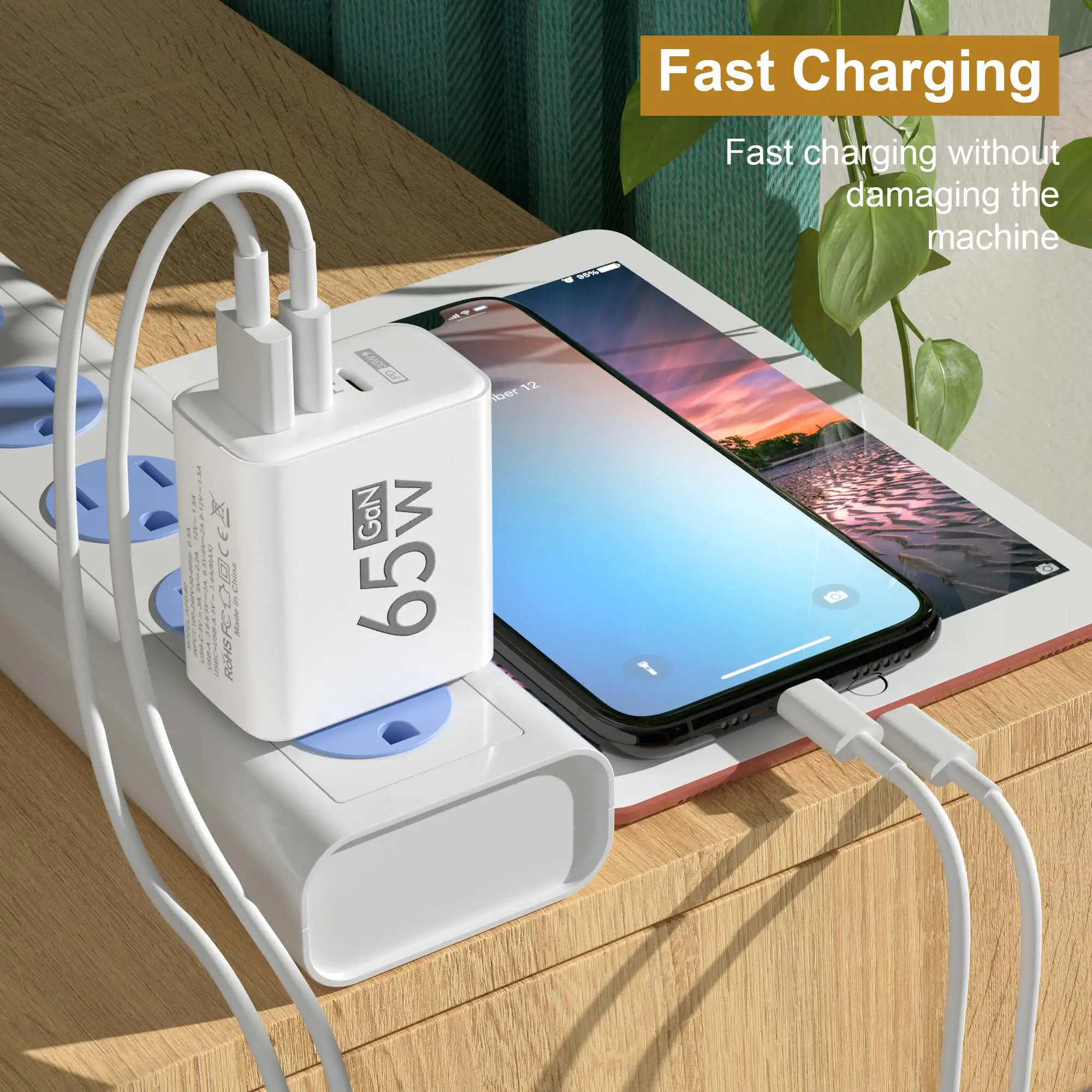 Foldable 65W GaN 3‑Port USB‑C  - Travel Accessories Inc 评论和价格