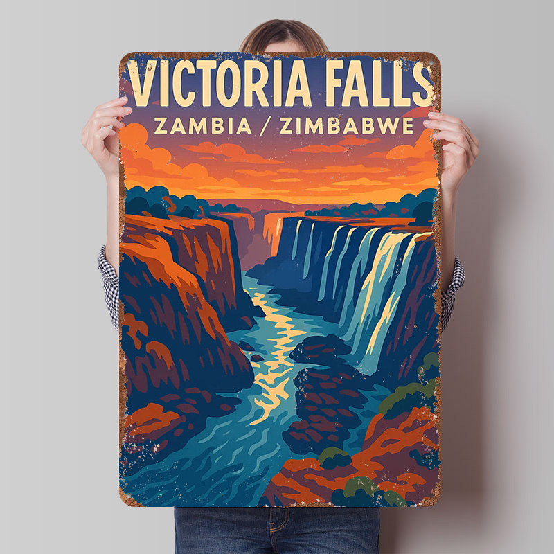 Victoria Falls Travel Tinplate - Travel Accessories Victoria 评论和价格
