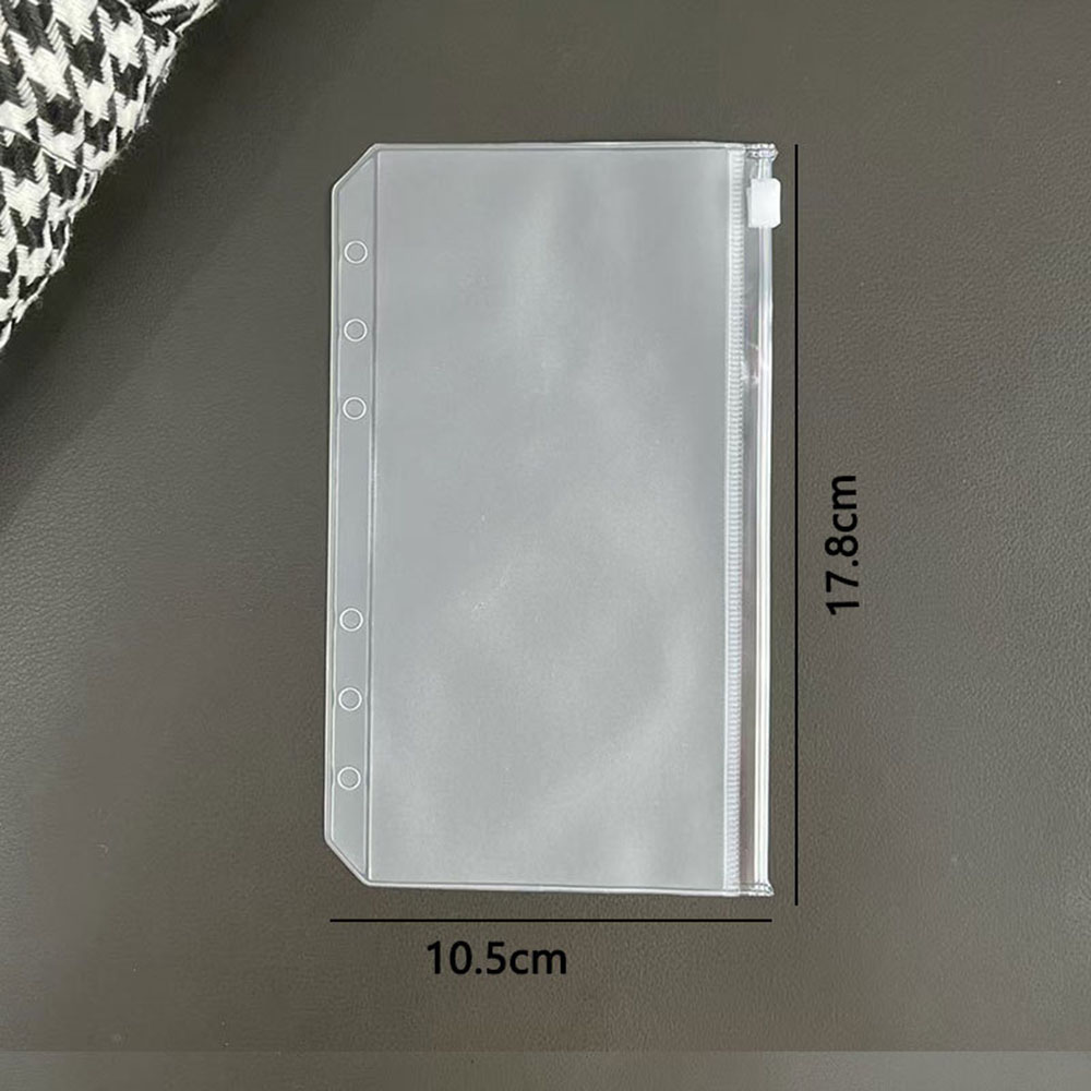 10Pcs A6 Transparent PVC Zippe - Reusable Zip Bag 评论和价格
